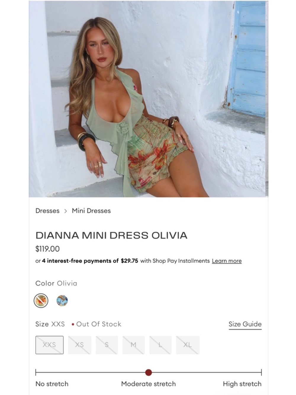Outcast Dianna mini dress in Olivia - Picture 11 of 11